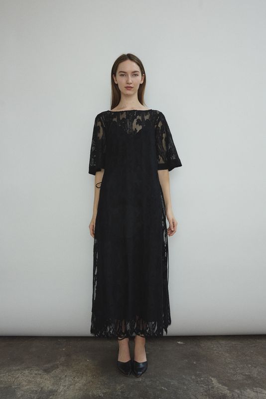 Thea Lace Sheath Dress - Black Lace Xs / Black Thea Lace Sheath Dress - Black Lace Xs / Black