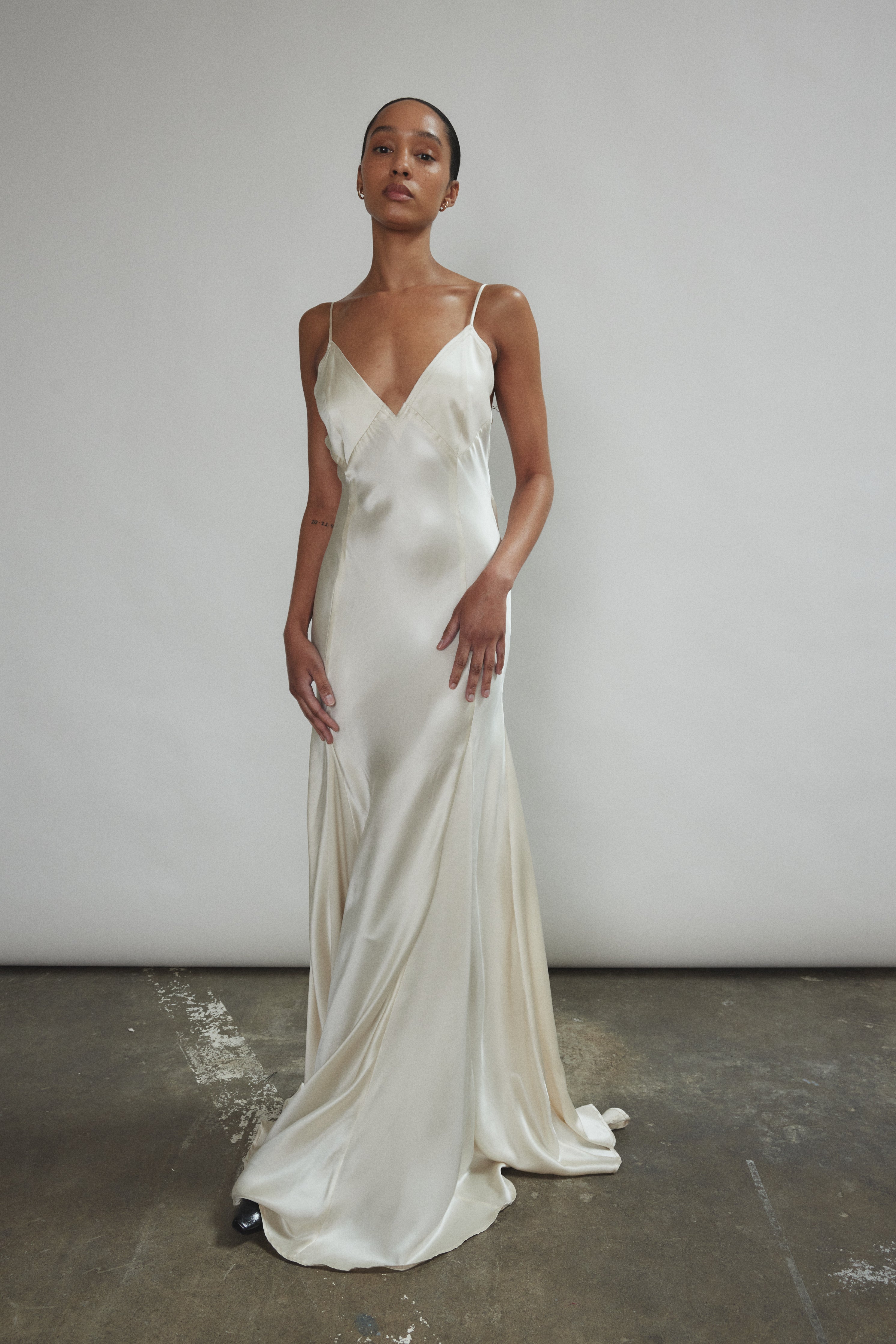 Simone Slip Dress - Ivory M / Ivory Simone Slip Dress - Ivory M / Ivory