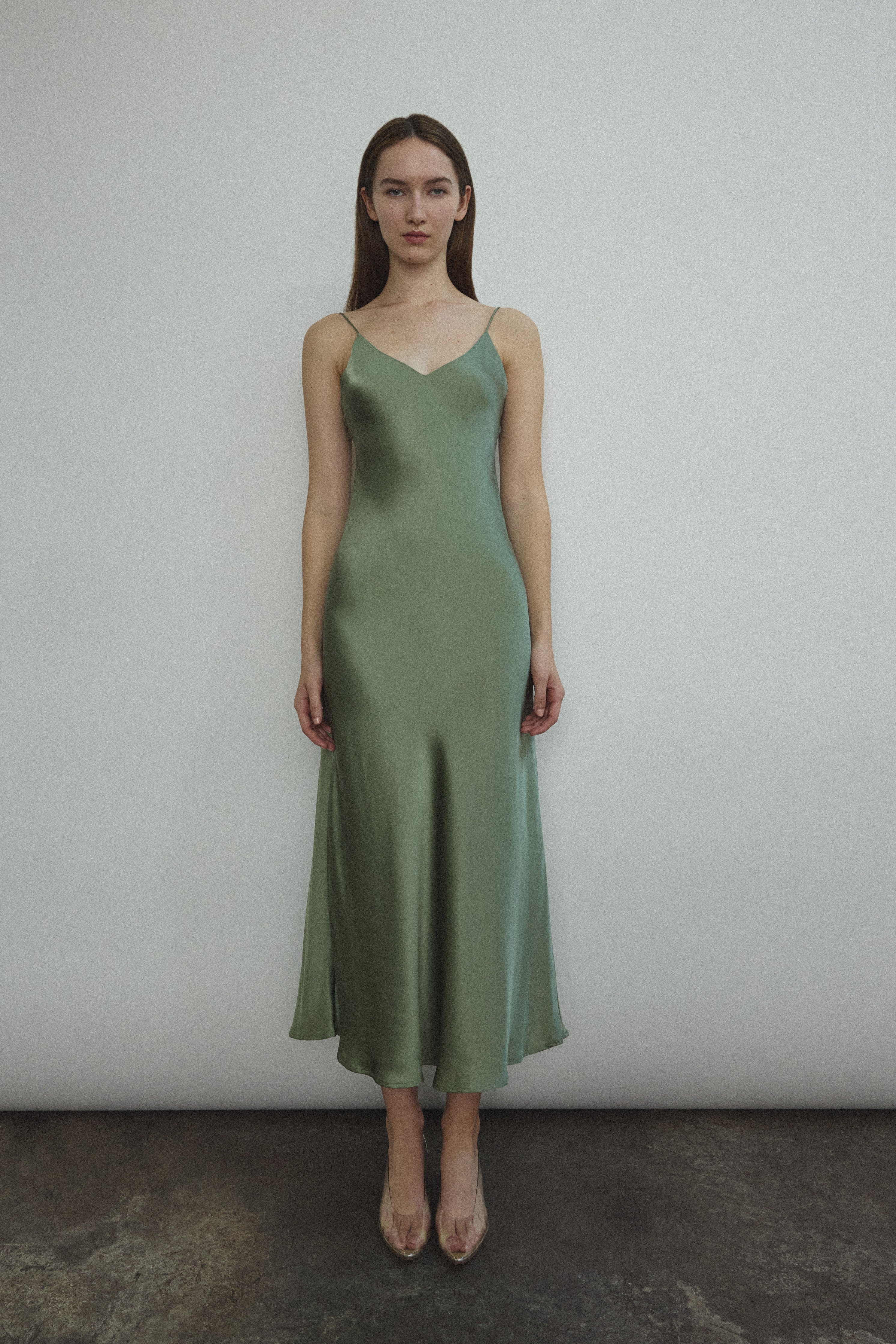 Caroline Midi Slip Dress 1X / Jade Caroline Midi Slip Dress 1X / Jade
