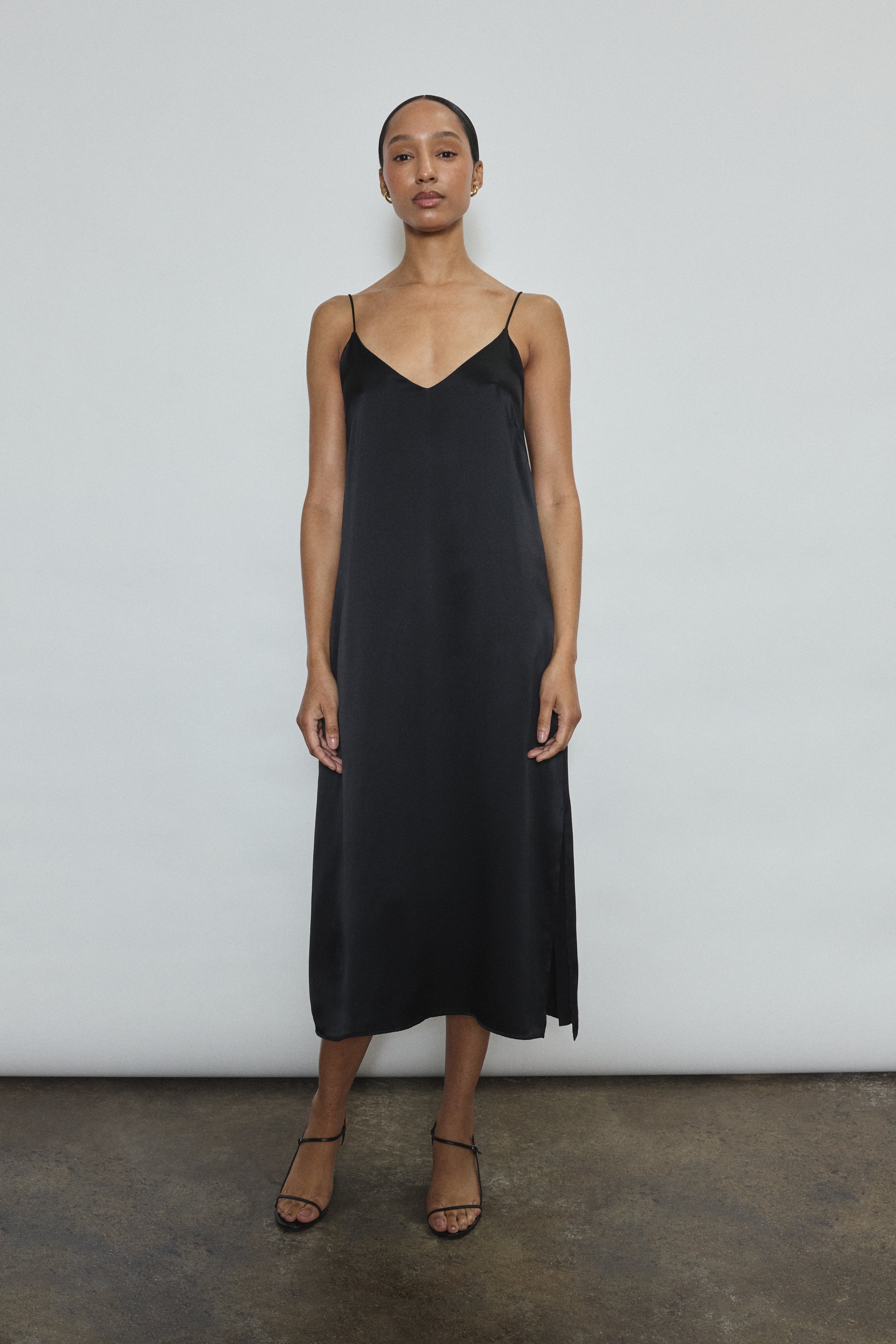 Sade Slip Dress - Black Kamperett Sade Slip Dress - Black Kamperett