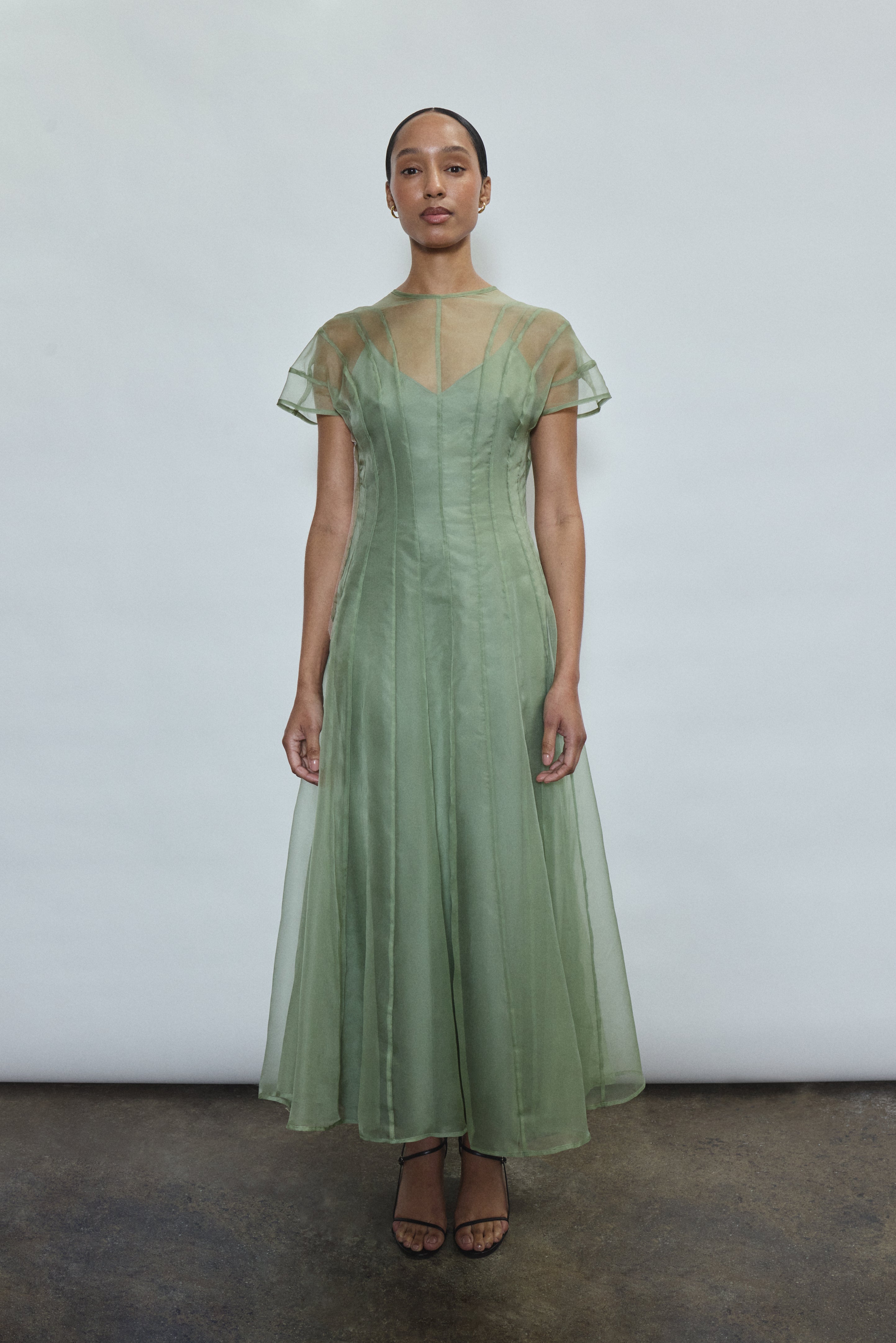 jade green dress Anemoia Midi - Jade