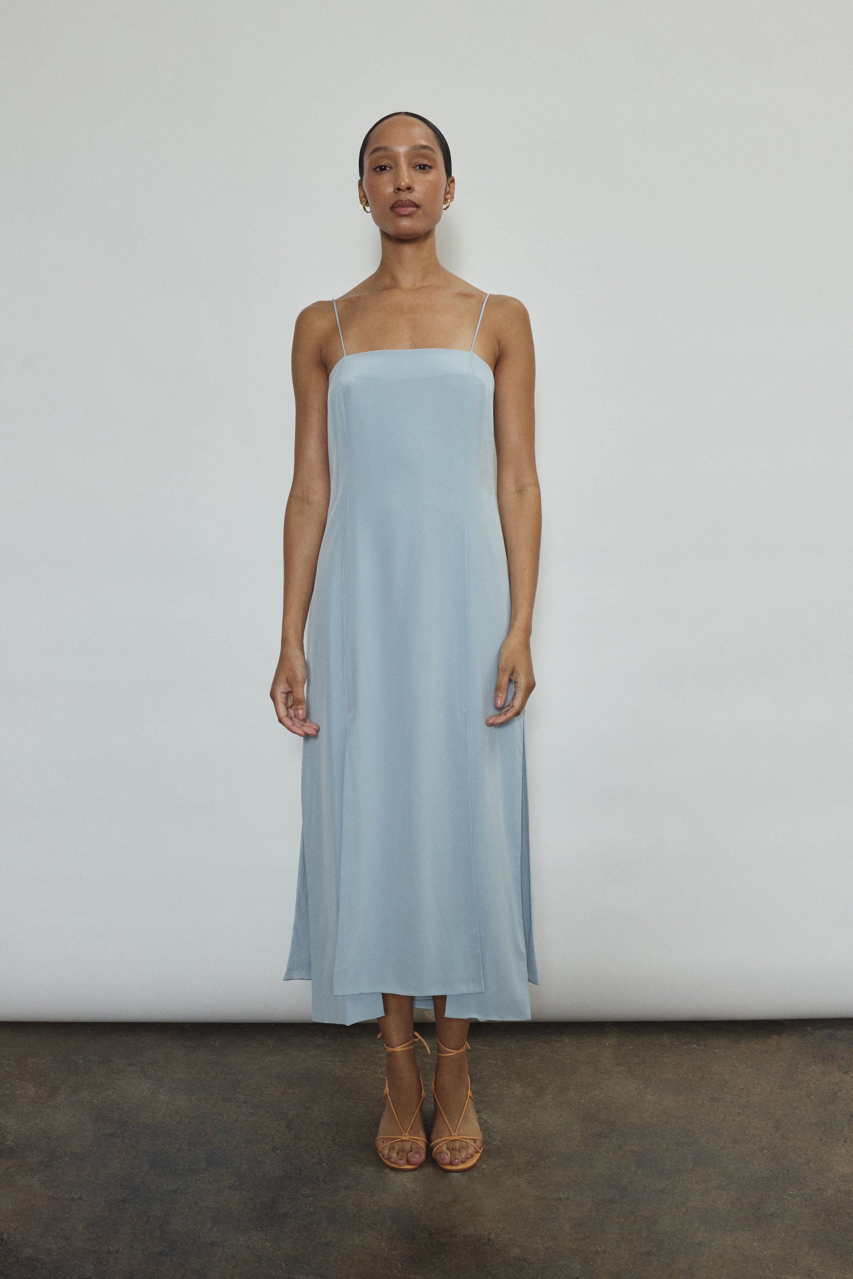 powder blue slip dress US 2 / POWDER BLUE