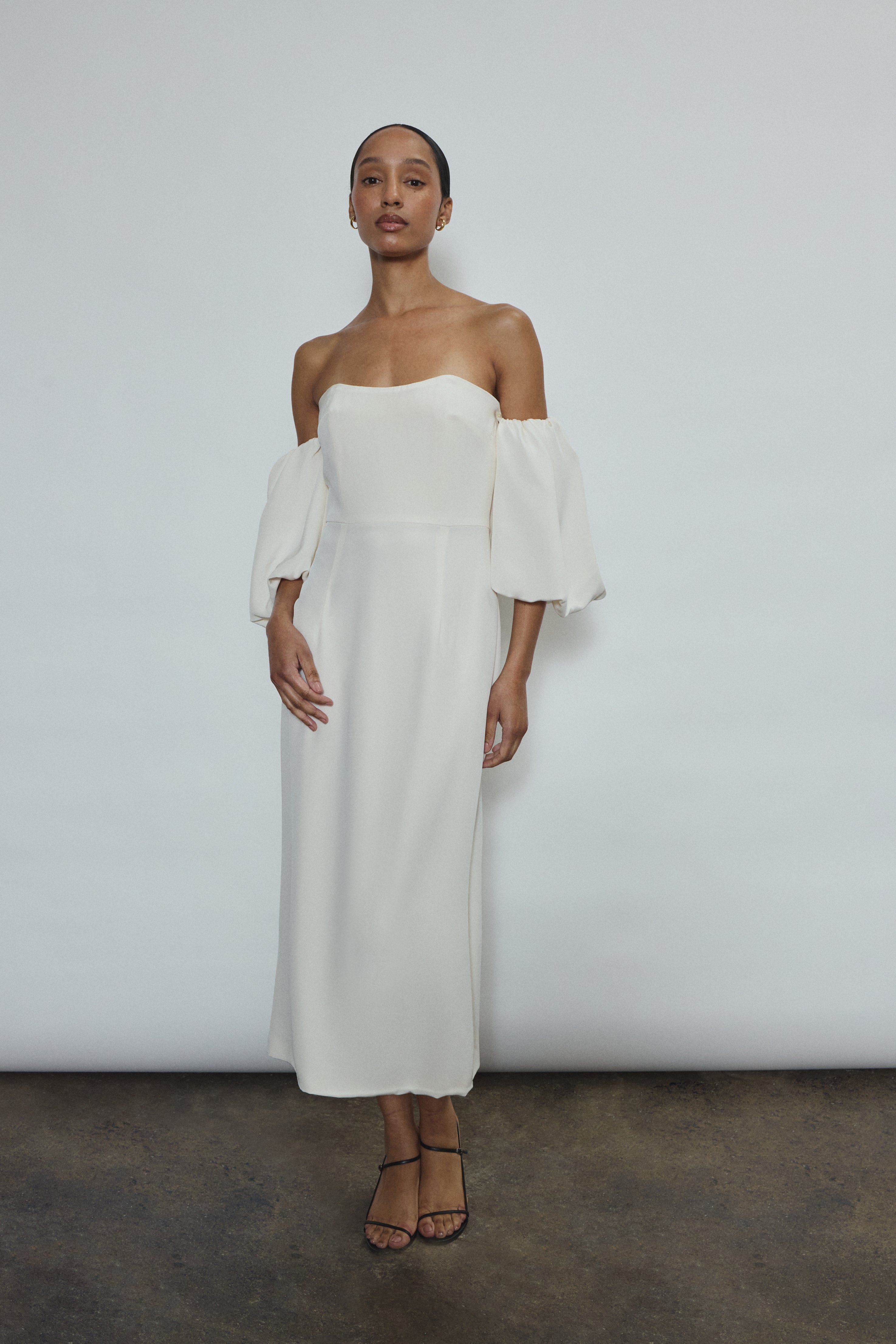 silky crepe midi dress Verona Midi