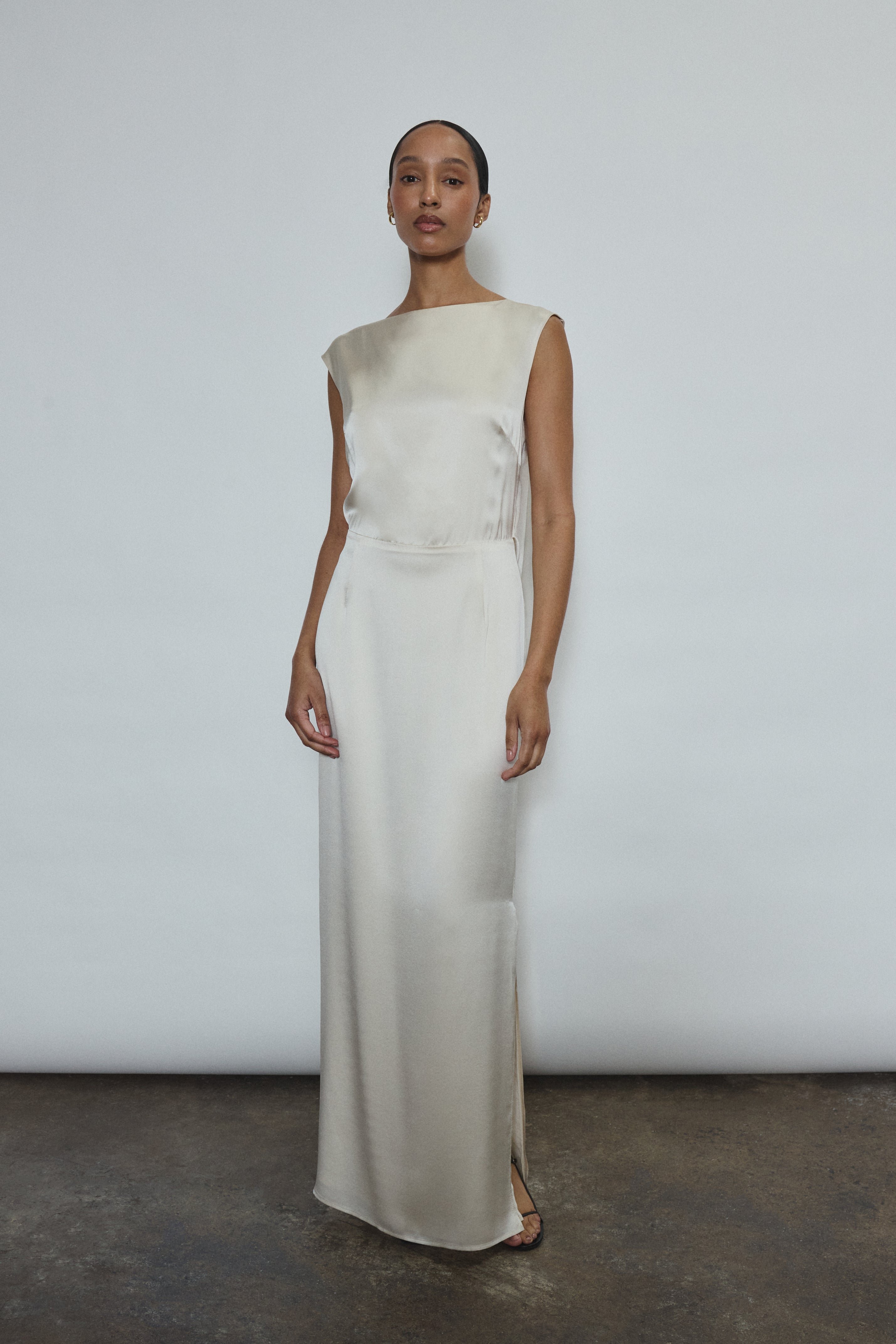 ivory evening dress Lockwood Gown