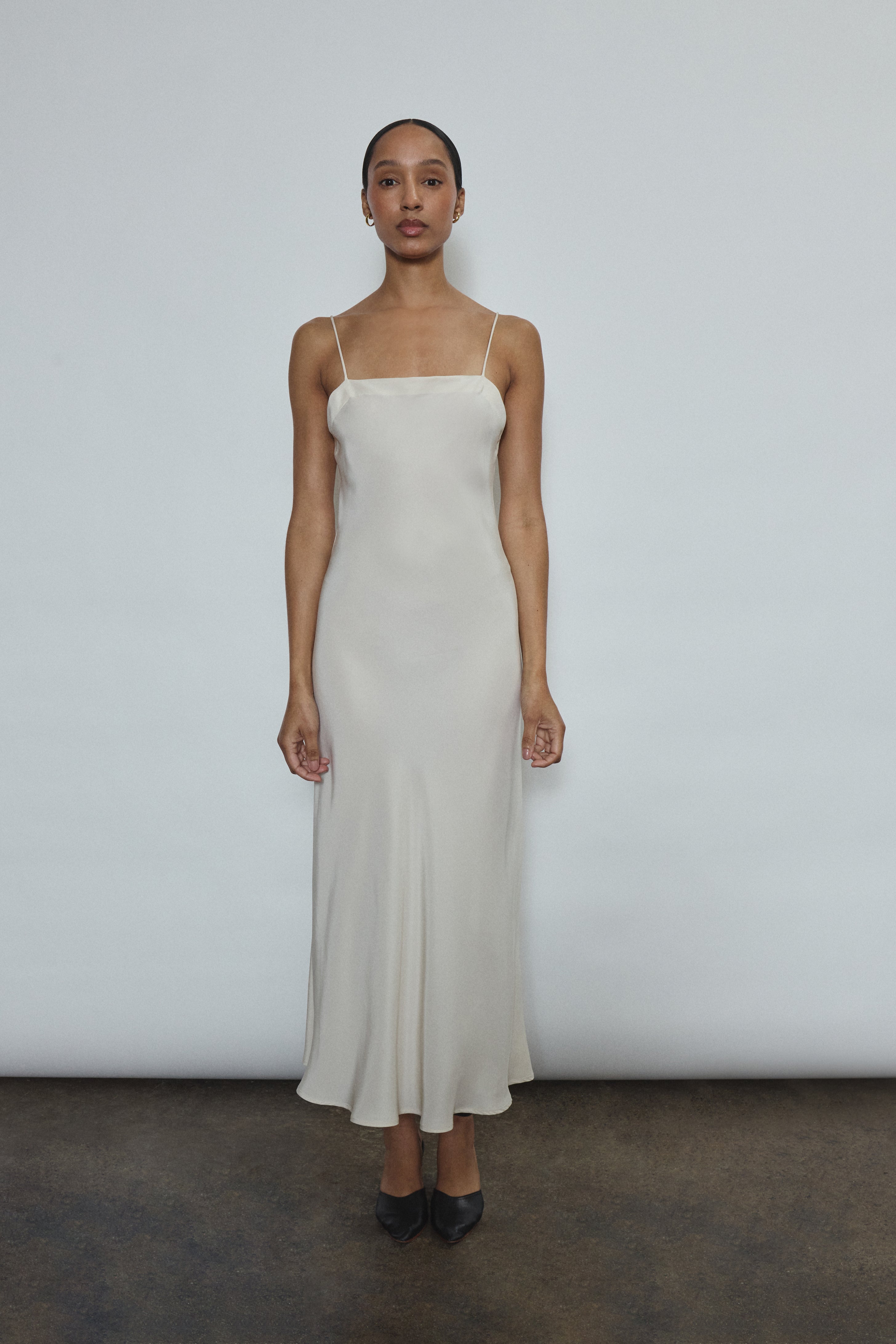 Midi Slip - Ivory Kamperett Midi Slip - Ivory Kamperett