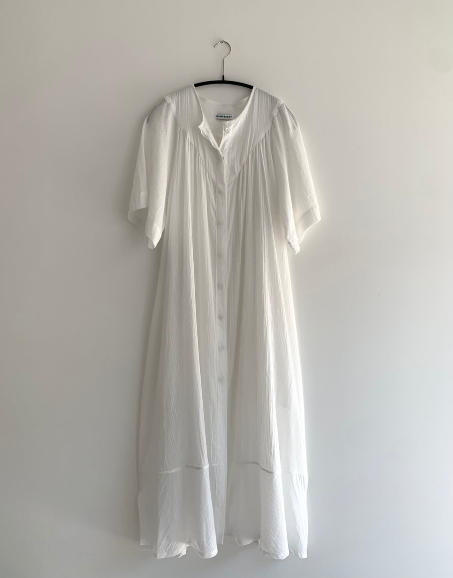 KAMPERETT Oma Cotton Dress White