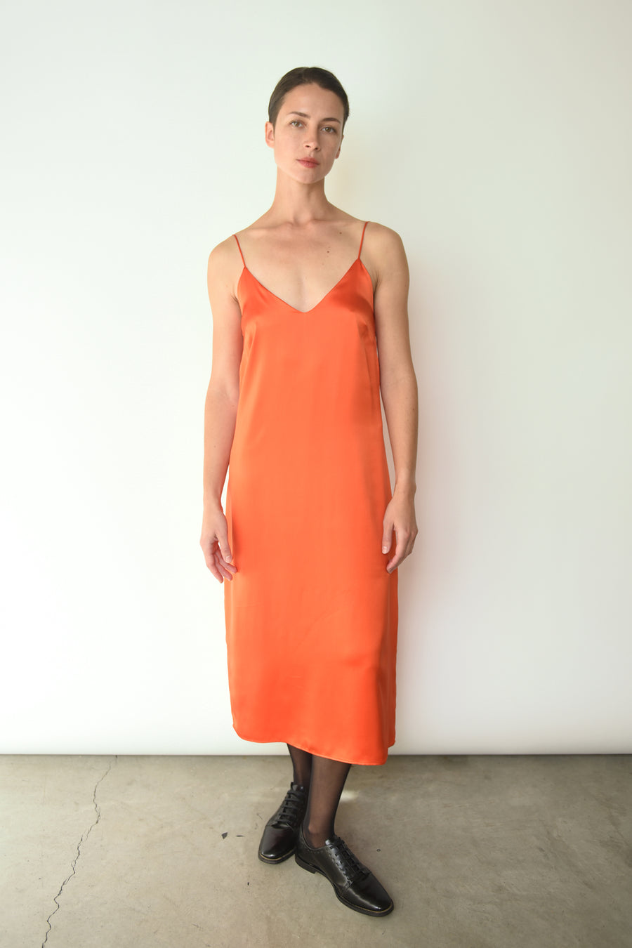 Kamperett Sade Slip Dress