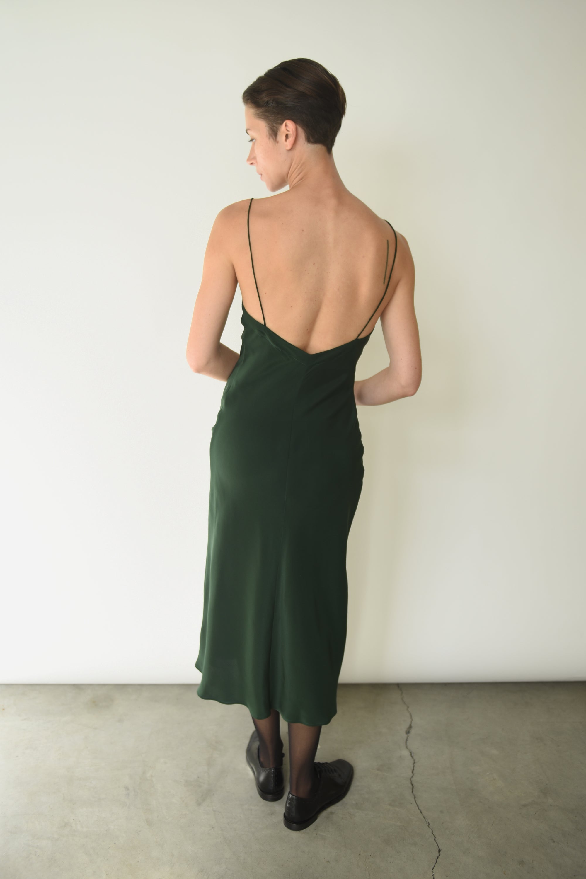V-Neck Midi Slip