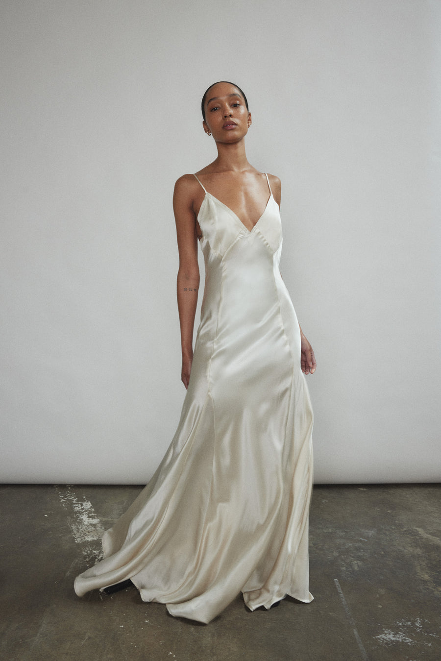 Simone Slip Dress - Ivory M / Ivory Simone Slip Dress - Ivory M / Ivory