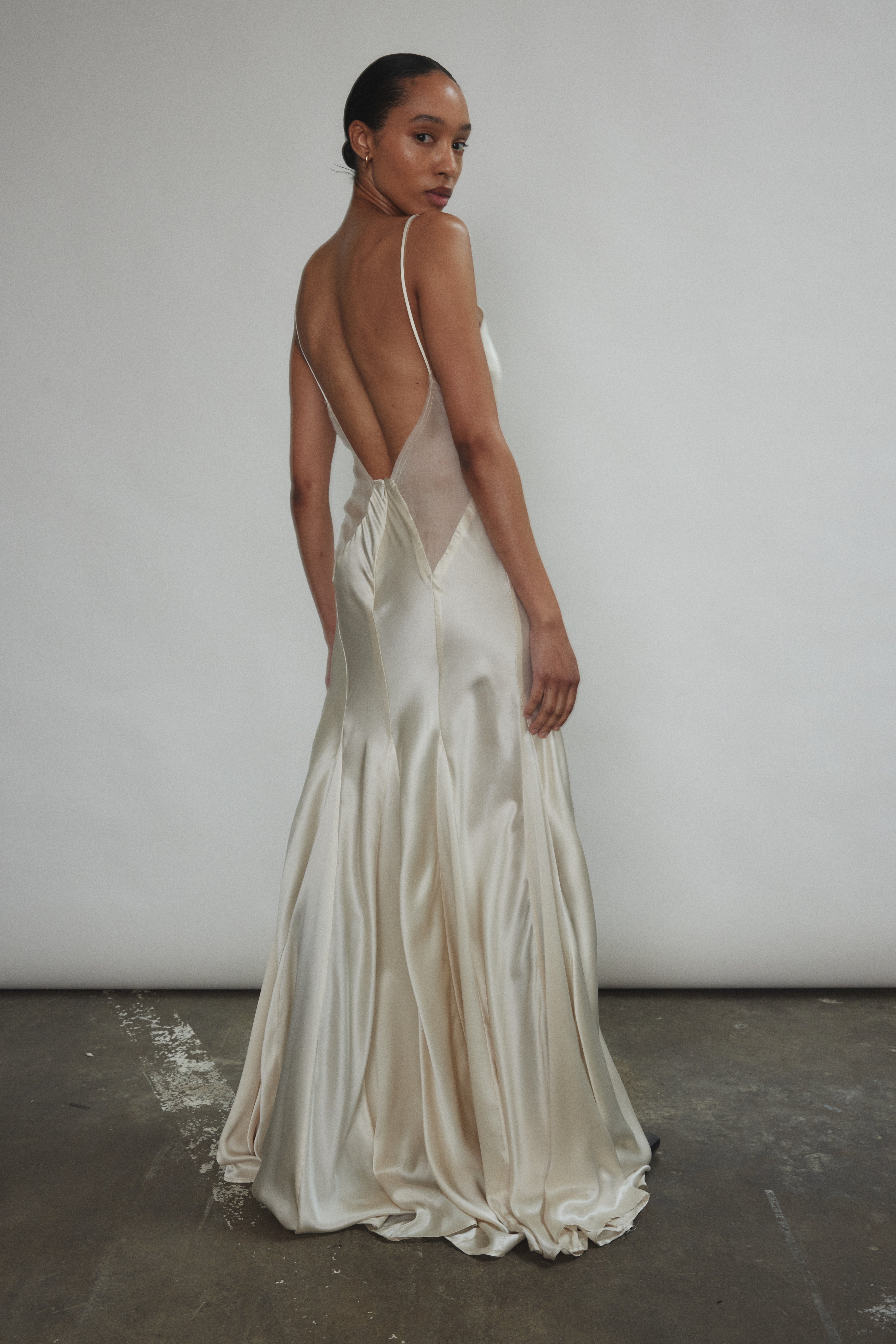 Simone Slip Dress - Ivory M / Ivory Simone Slip Dress - Ivory M / Ivory