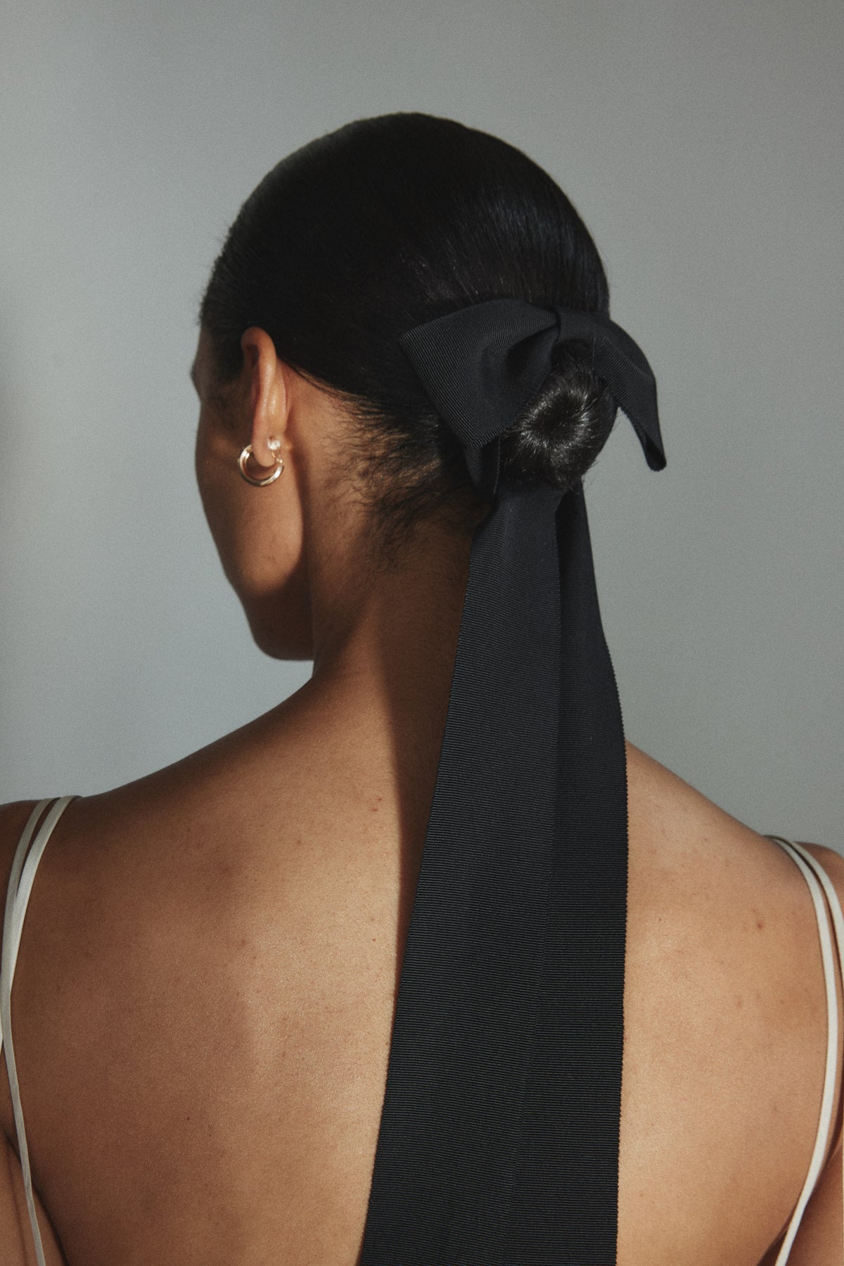 Ribbon Bow Tie - Black – Kamperett display picture 1