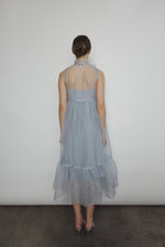 Kamperett Powder Blue Silk Organza Mae Dress