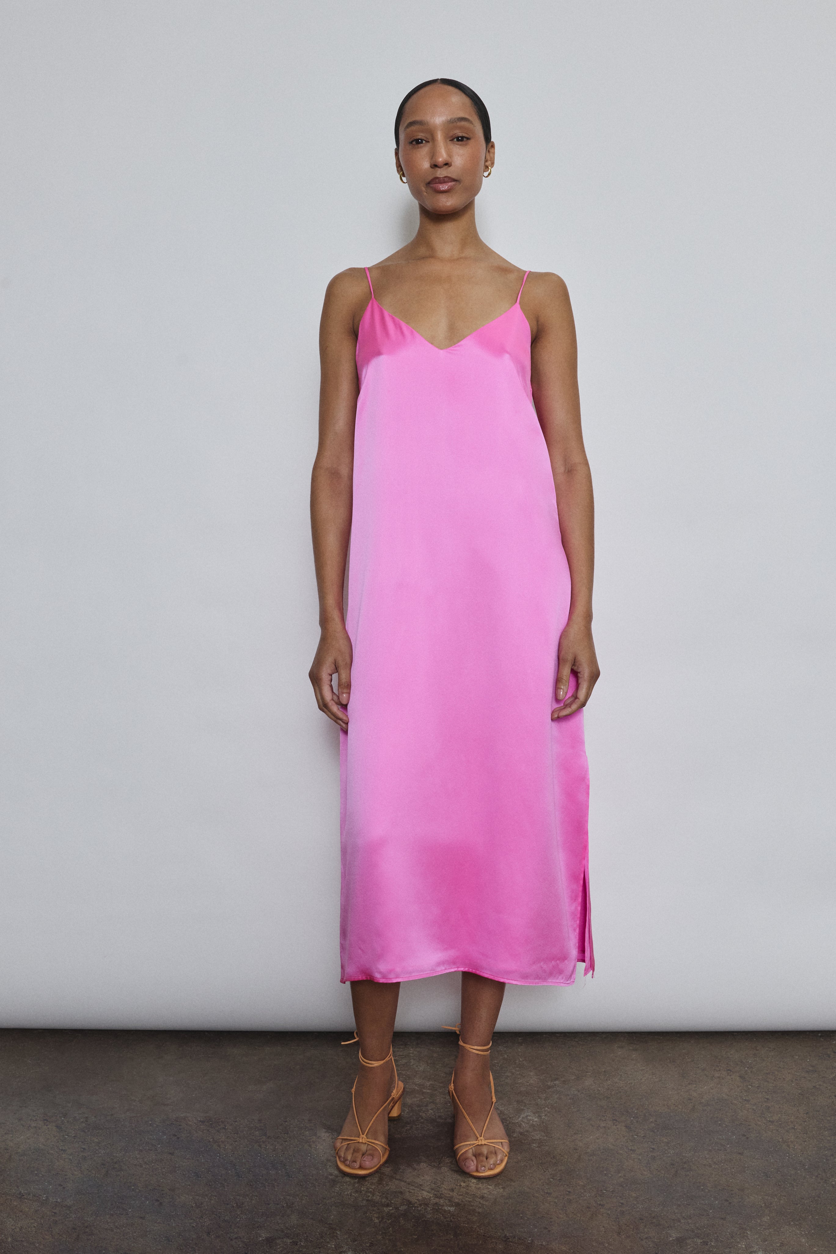 Sade Slip Dress S / Hot Pink