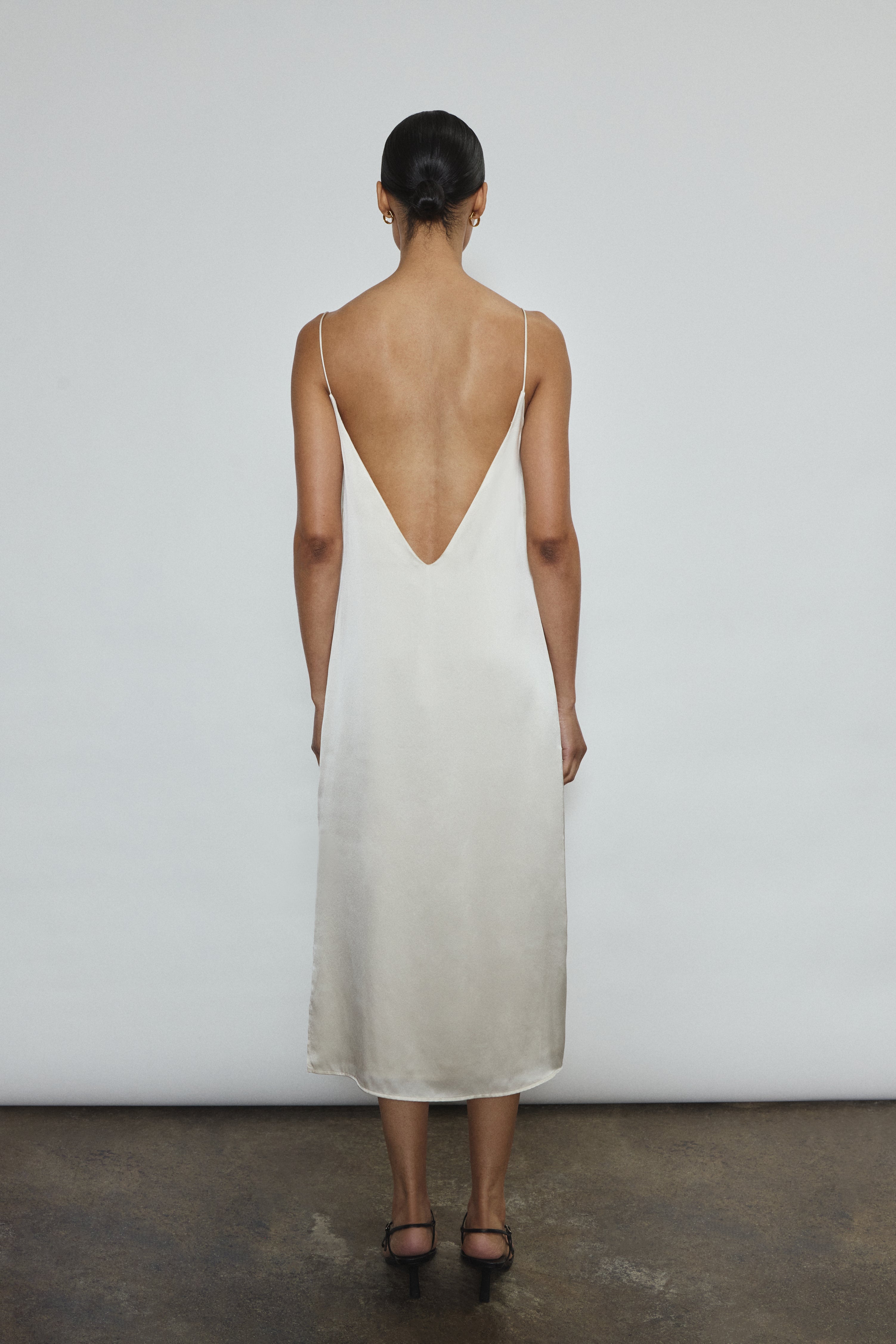 Sade Slip Dress - Ivory 1X / Ivory Sade Slip Dress - Ivory 1X / Ivory
