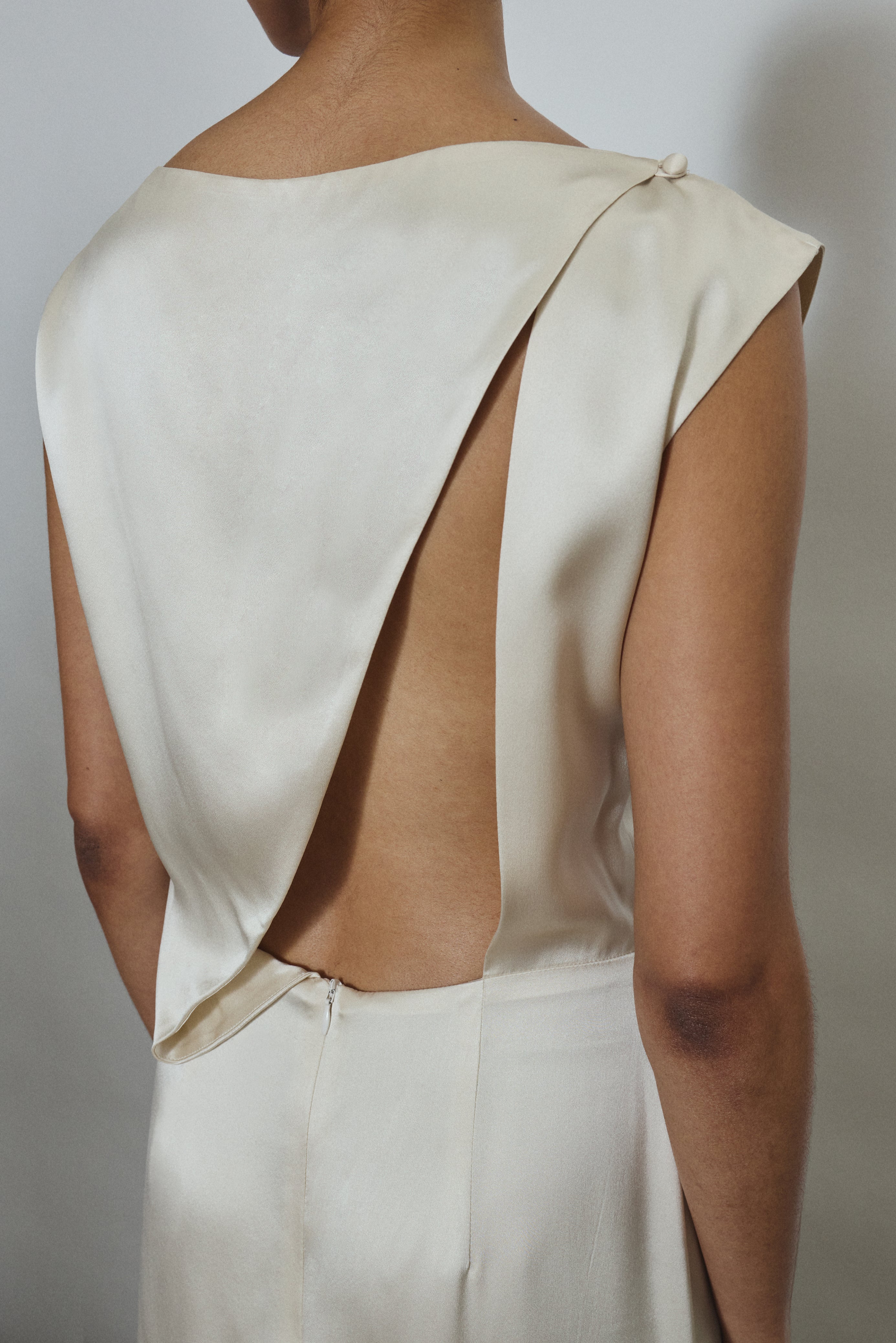 silk charmeuse wedding dress Lockwood Gown