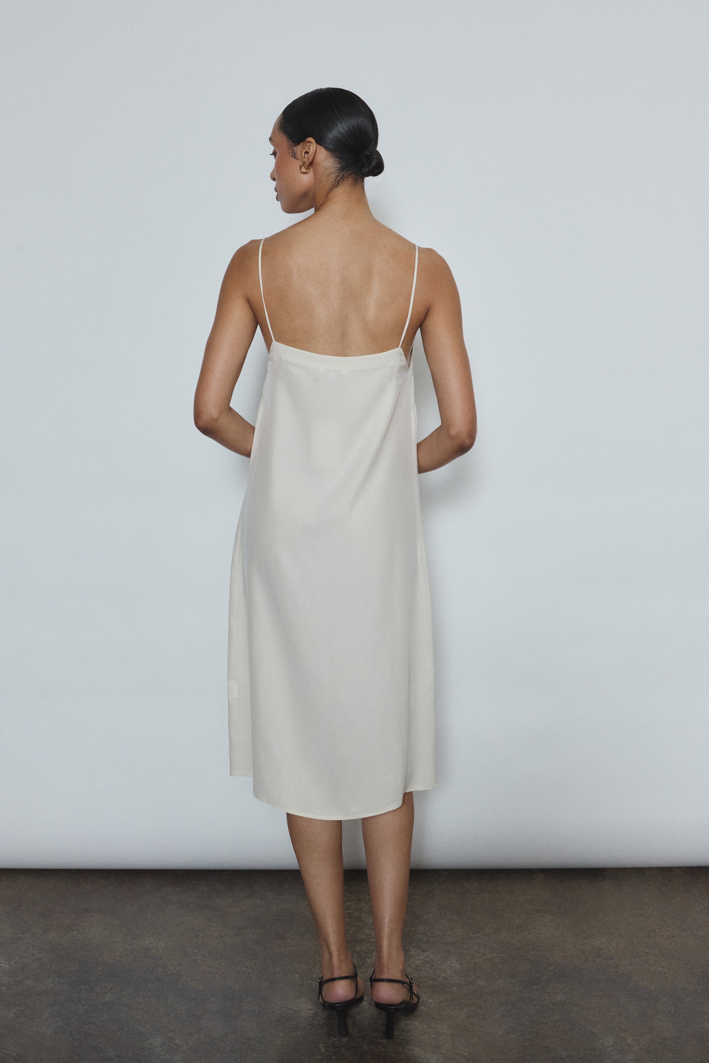slip dress silk short Short Slip