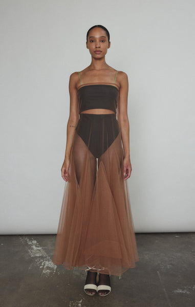 Camille Dress - Mocha – Kamperett