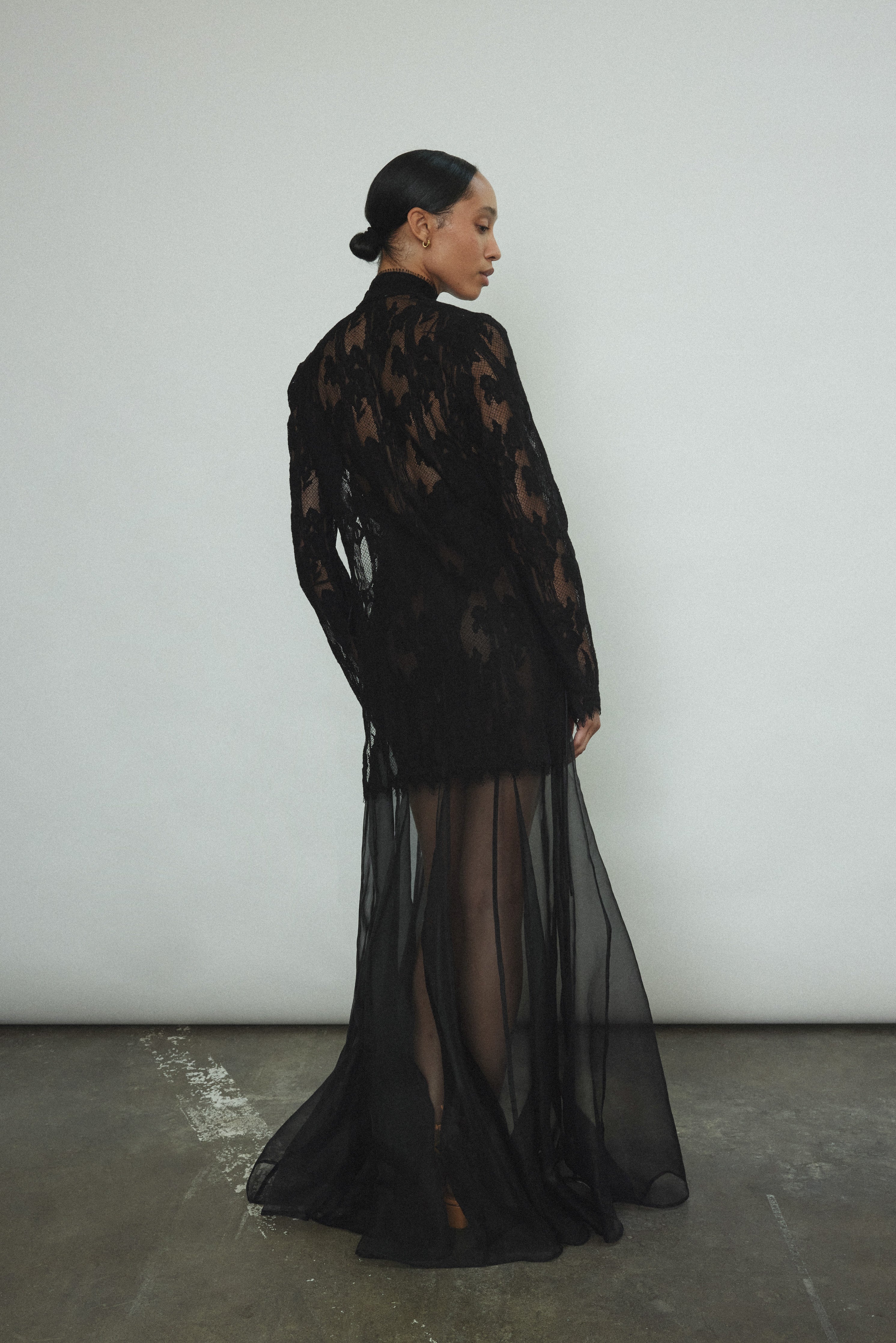 Isabella Tunic - Black Lace – Kamperett