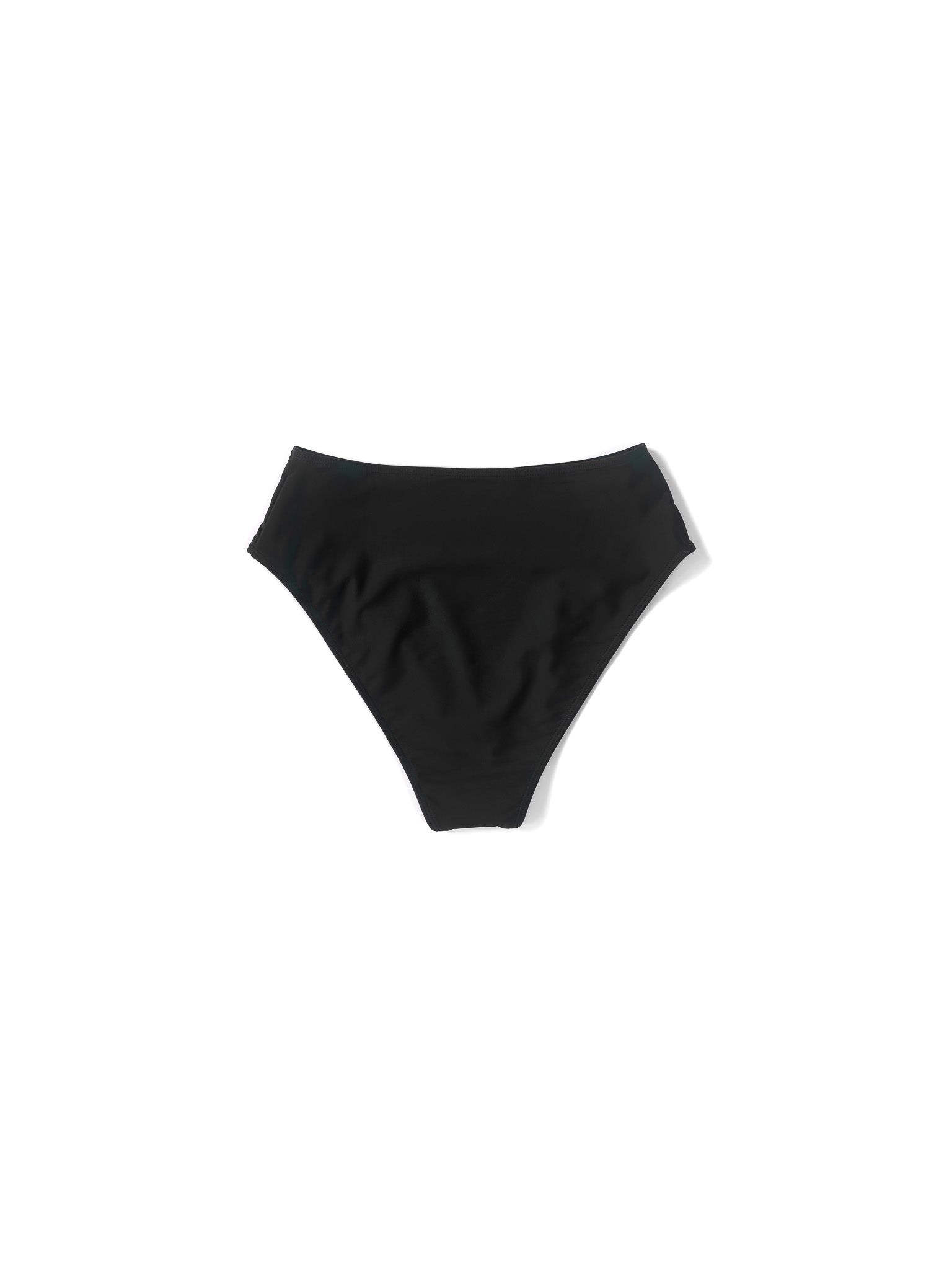 Alternate flat image of the black Kamperett Orra High Waist Brief.