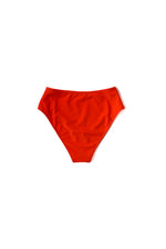 Alternate flat image of the coral Kamperett Orra High Waist Brief.