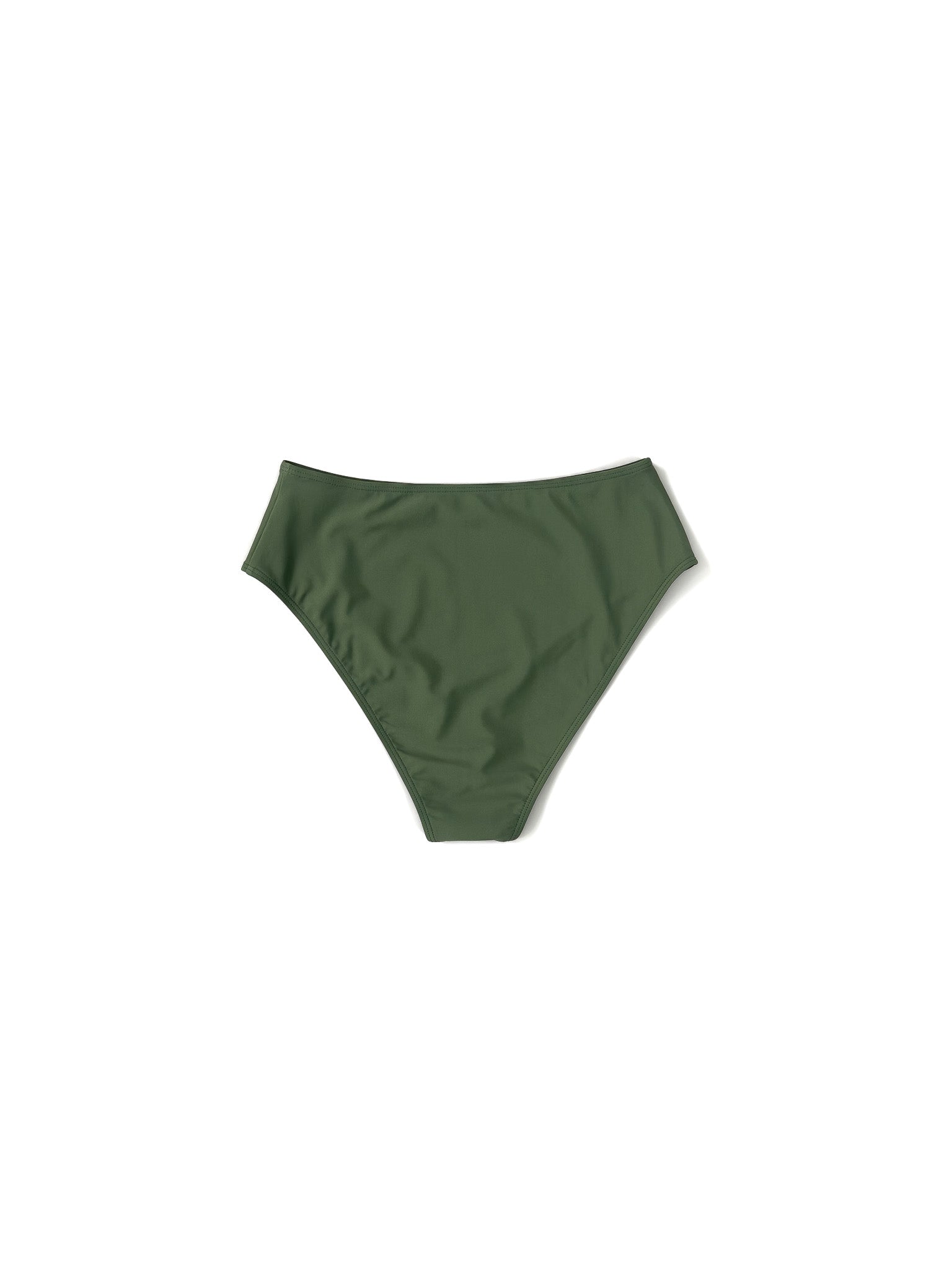 Alternate flat image of the sage Italian regenerated nylon Kamperett Orra High Waist Brief.
