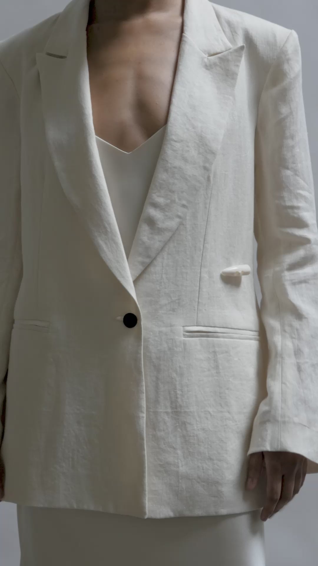 Orere Blazer - Ivory – Kamperett