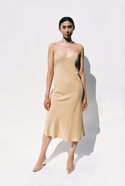 V-Neck Midi Slip