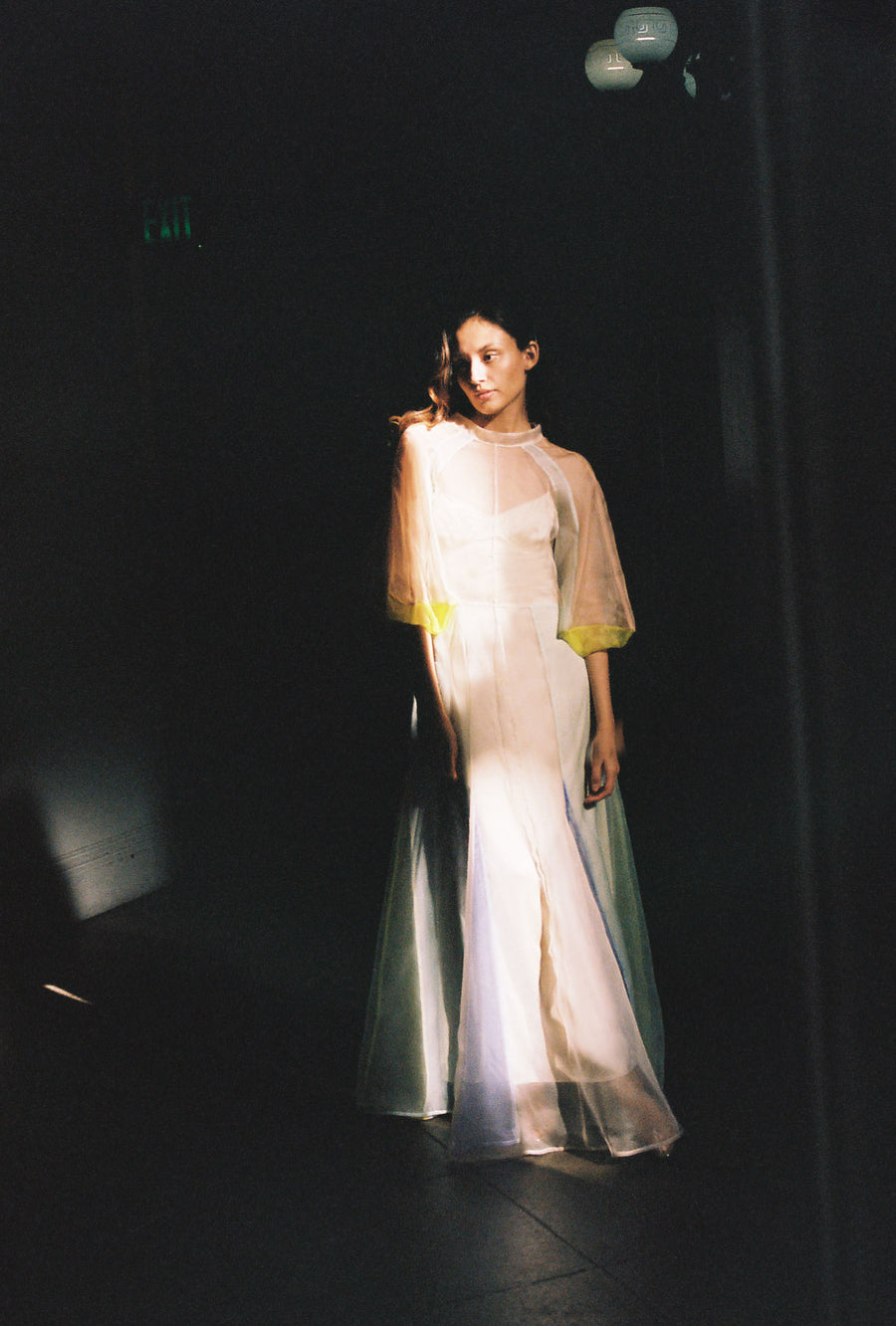 KAMPERETT Meiere Silk Organza Gown | Iridescent