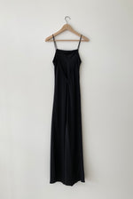 KAMPERETT | LONG SILK SLIP | BLACK