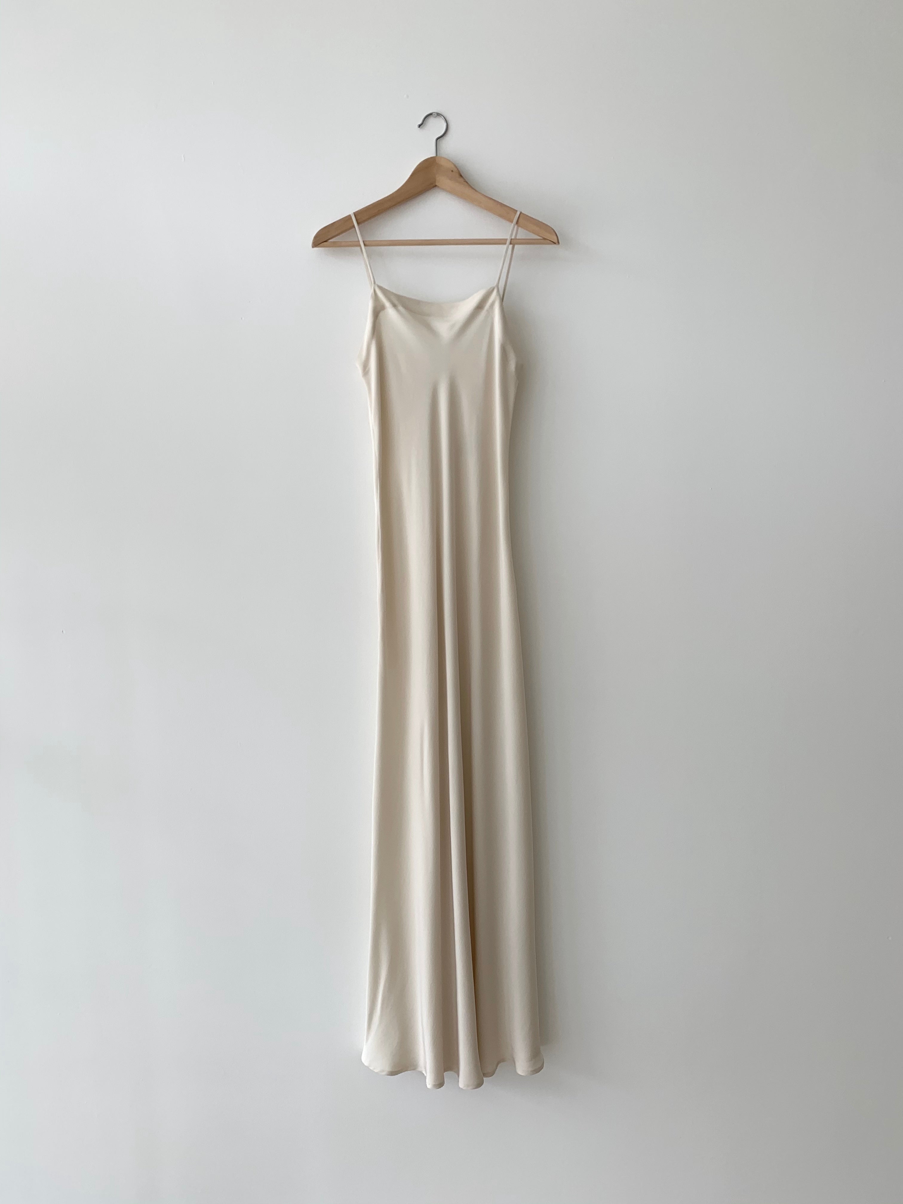 KAMPERETT | LONG SILK SLIP | IVORY