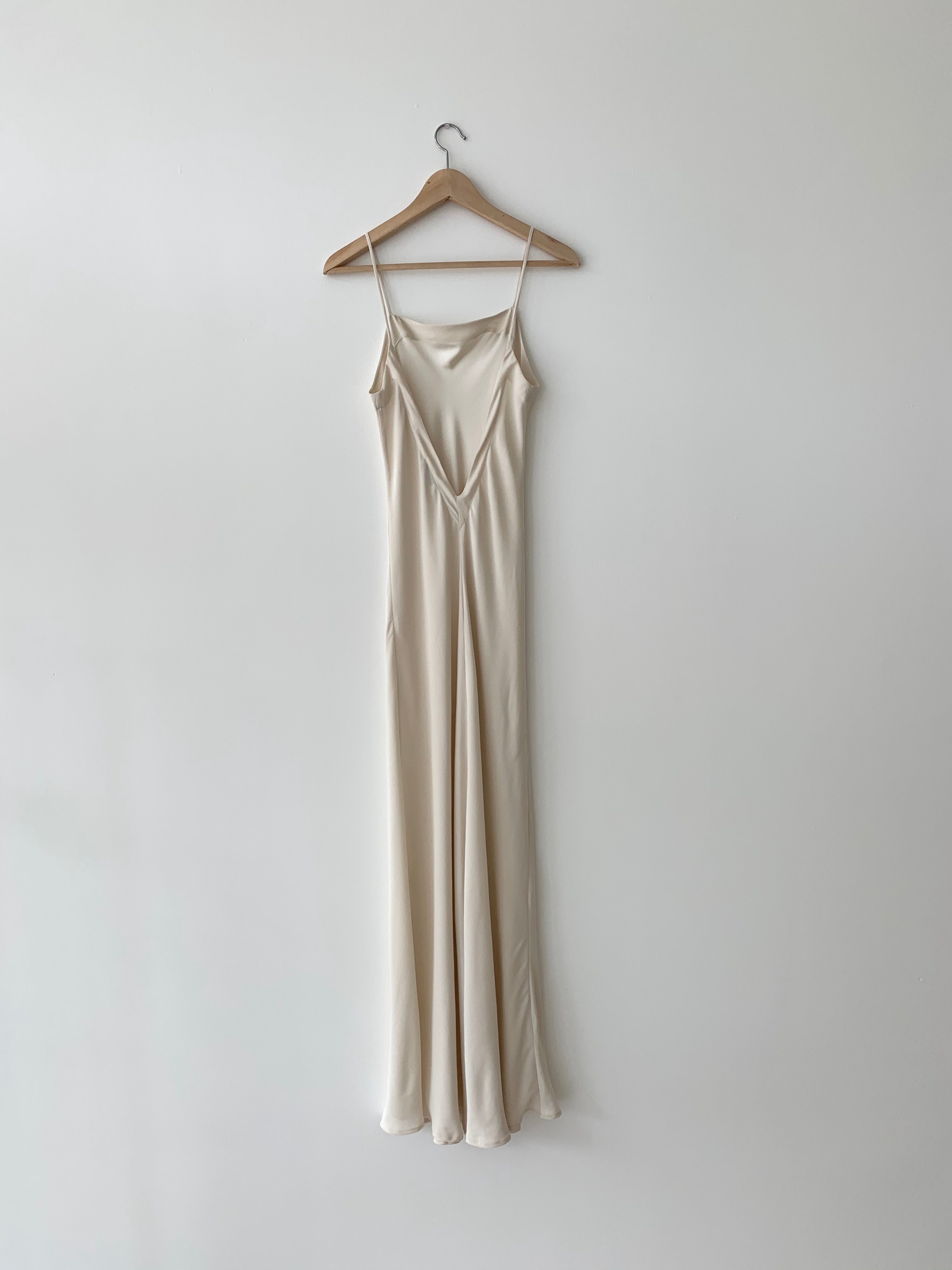 KAMPERETT | LONG SILK SLIP | IVORY