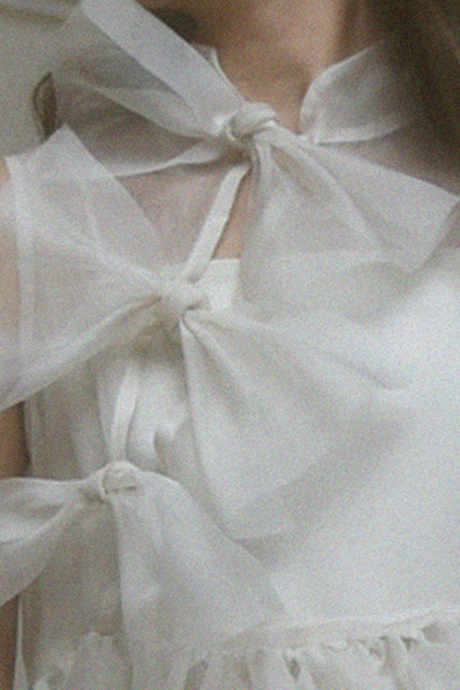 Kamperett Mae Silk Organza Dress | Ivory 
