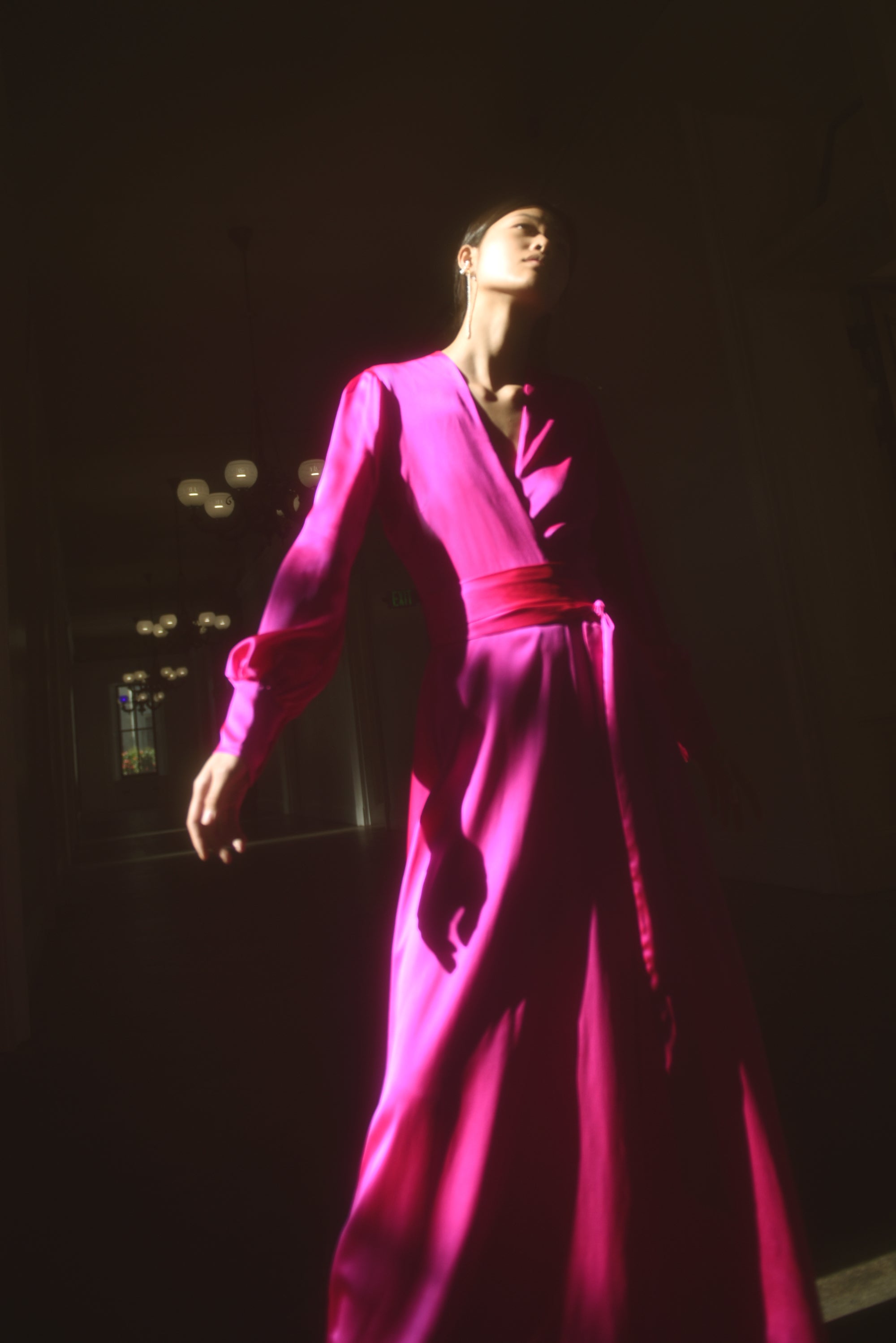 Adelaide Gown - Fuschia - XS Matte Fuchsia Adelaide Gown - Fuschia - XS Matte Fuchsia