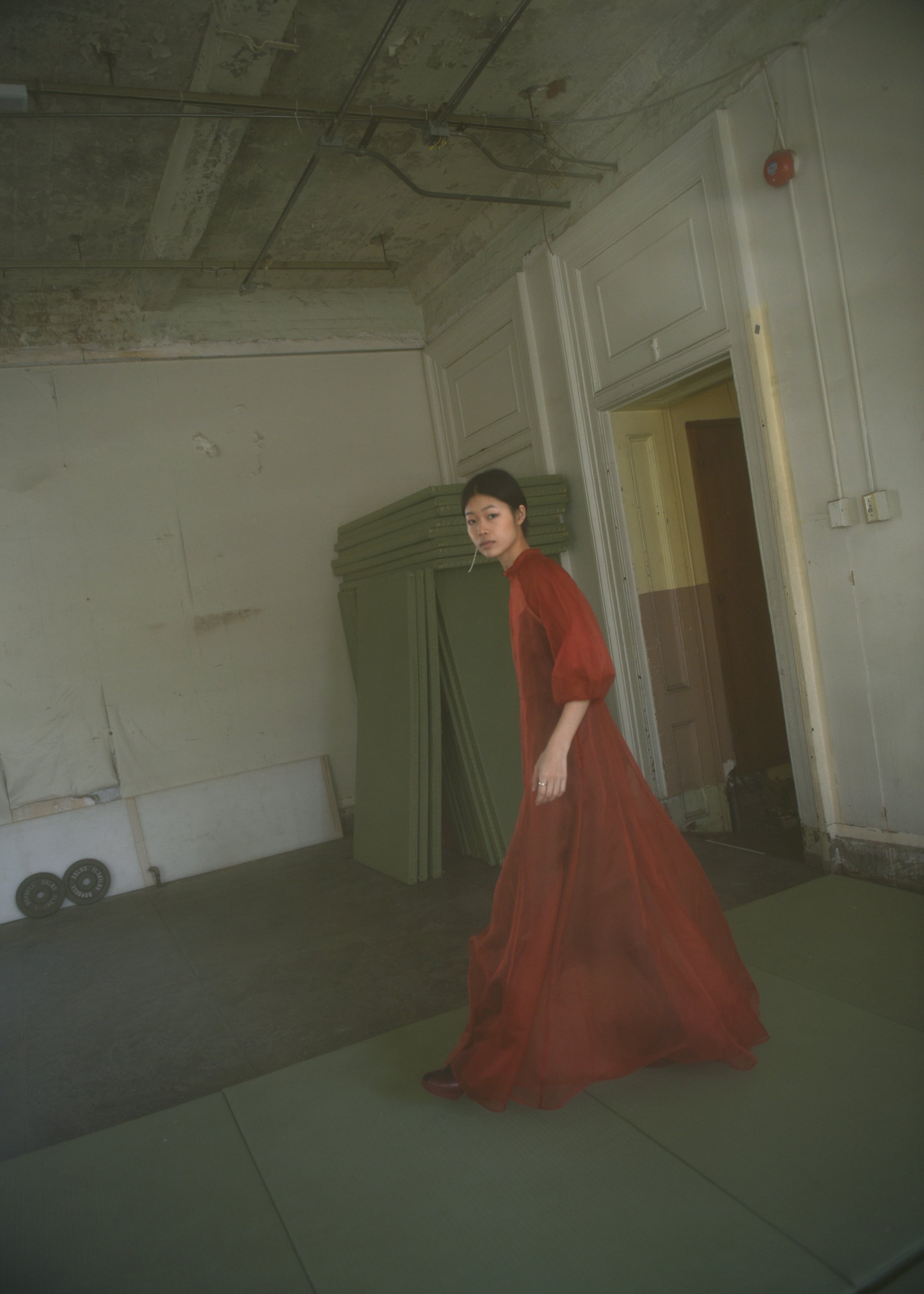 KAMPERETT Meiere Silk Organza Gown