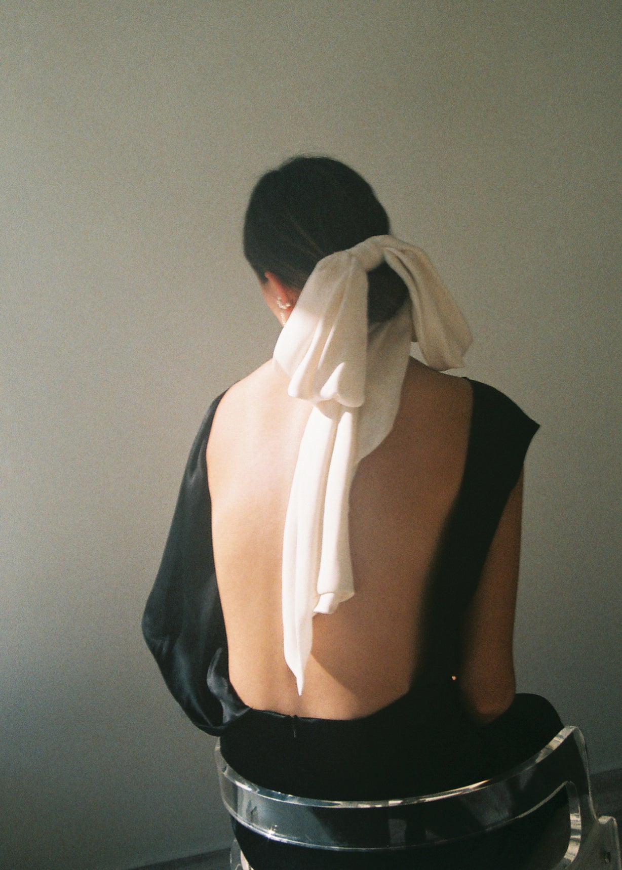 KAMPERETT SILK GEORGETTE BOW